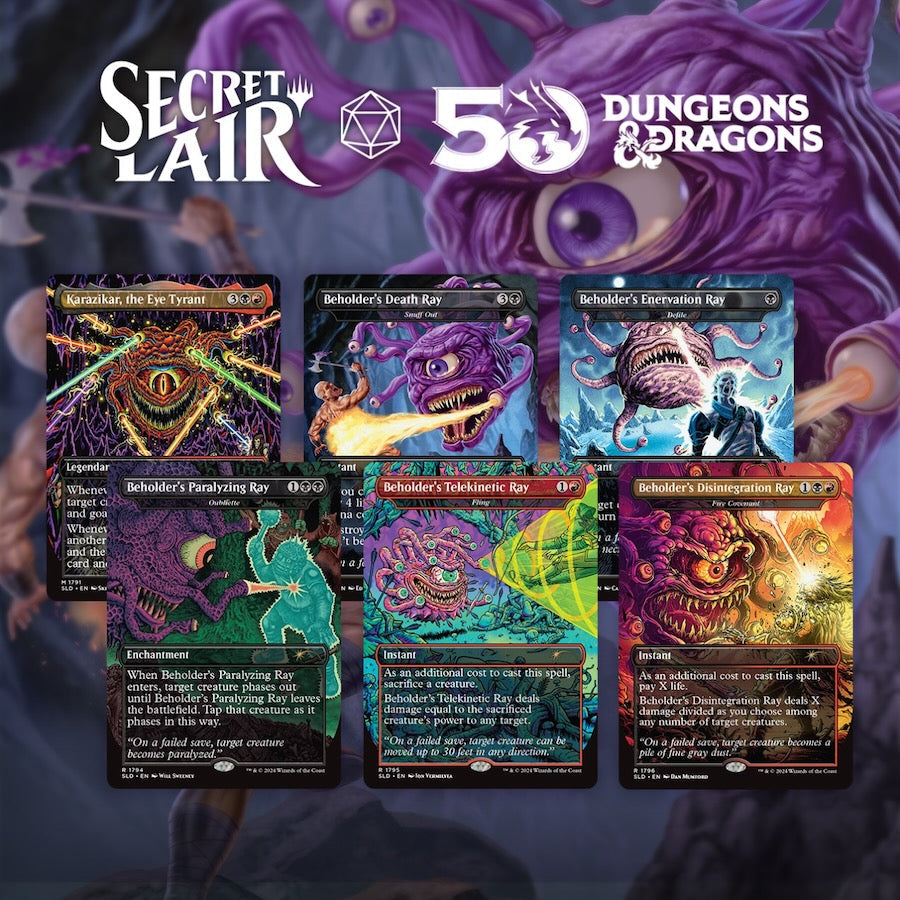 Magic Secret Lair x DND Death is in the Eyes of the Beholder Il Foil Edition