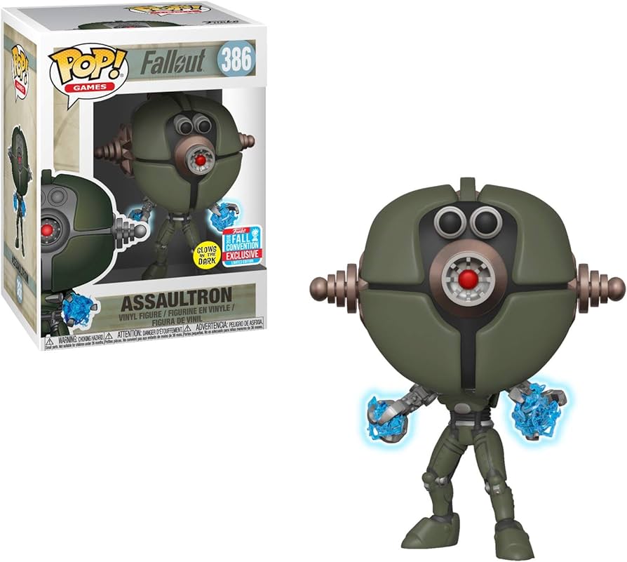 Fallout: Assaultron - Glows In The Dark, 2018 Fall Convention Exclusive (386) - Funko Pop! Vinyl