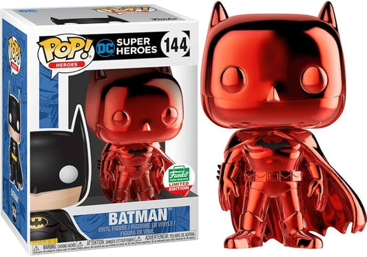 DC Super Heroes: Batman Red Chrome (144) - Funko Pop! Vinyl