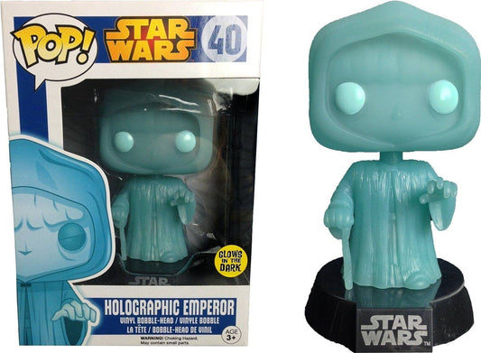 Star Wars: Holographic Emperor - Glows In The Dark (40) - Funko Pop! Vinyl