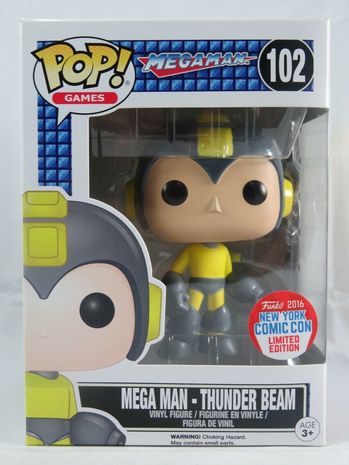 Megaman: Mega Man - Thunder Beam - 2016 New York Comic Con, Limited Edition (102) - - Funko Pop! Vinyl