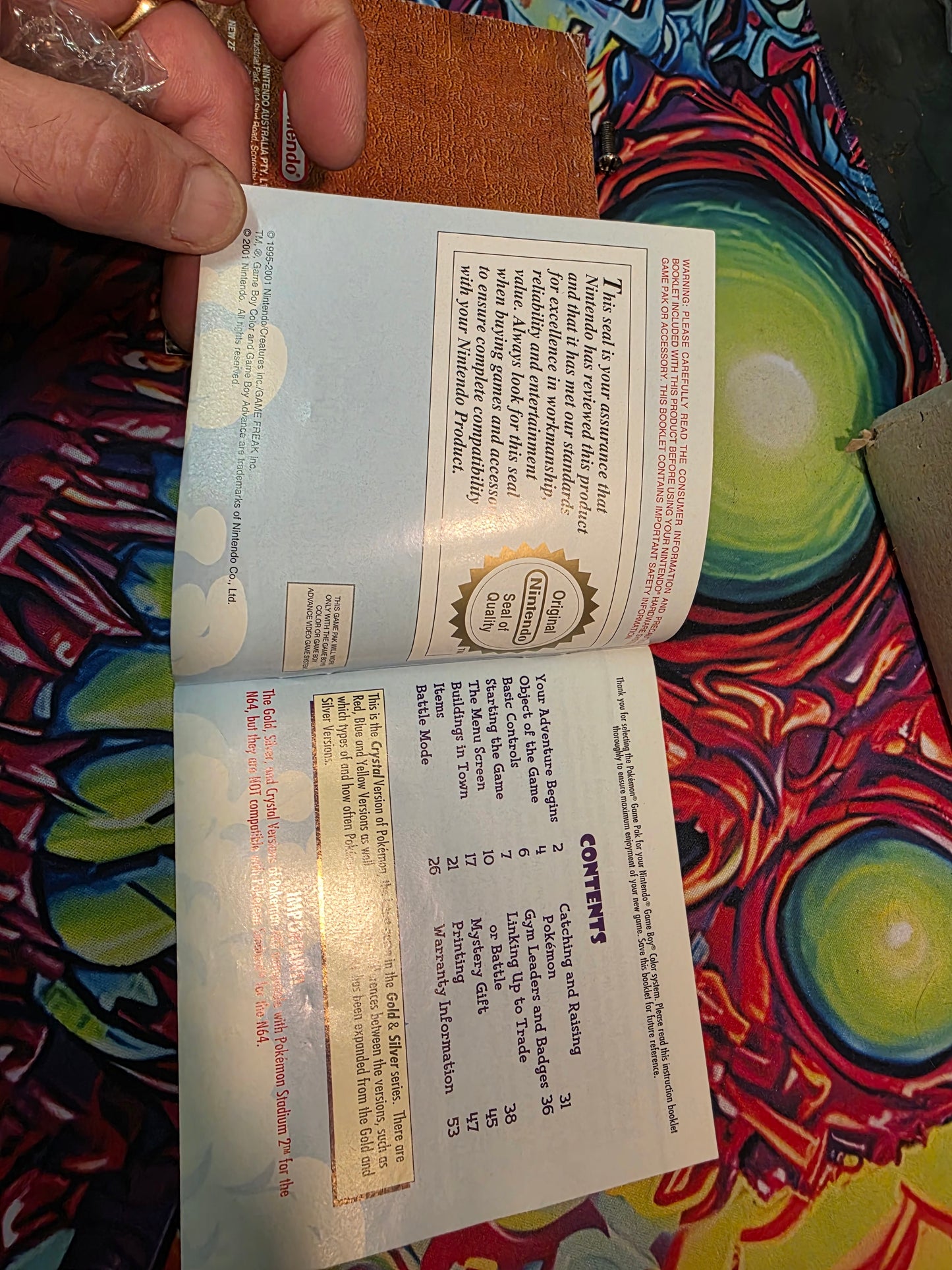 Pokemon Crystal version Trainer Guide 2nd hand used condition